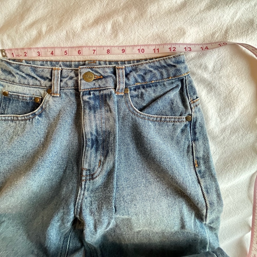 NWT Cavalli Class High Rise Cropped Straight Leg Jeans Sz 24 Y2K Retro Designer - Picture 10 of 16